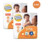 Kit com 2 fraldas pompom confort fit g