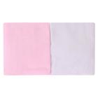 Kit com 2 Fronhas Bebê em Malha Branco/Rosa - Papi