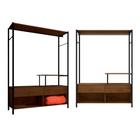 Kit Com 2 Guarda Roupa Closet Modulado Barcelona Cor Demolição Artefamol