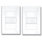 Kit Com 2 Interruptores Simples 16A C/ Placa Evidence - FAME