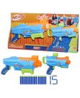 Kit com 2 lançadores de dardos nerf elite jr ultimate start f6369 hasbro