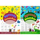 Kit com 2 livros - aprenda a desenhar - inclui treinamento de caligrafia
