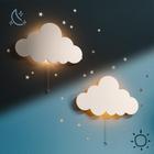 Kit com 2 Luminárias de Parede Cloud Light Tip Perk - Iluminação para Quarto Infantil