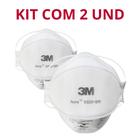 Kit com 2 Máscara 3m Aura 9320 Pff2 N95 Respirador Sem Válvula