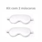 Kit com 2 Máscaras de dormir com enchimento de camada dupla e tira elástica para uma noite de sono perfeita