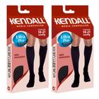 Kit com 2 meias 3/4 kendall média compressão masculina