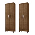 Kit Com 2 Multiuso Cairo 2 Portas Malbec Clique Chique