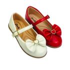 Kit Com 2 Pares Sapatilha Infantil Menina Boneca Verniz Confortável SPT-500