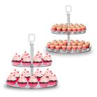 Kit Com 2 Porta Doces Bolo Cupcakes Duplo - 3T