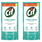 Kit com 2 Refil Limpador Cif Tira Limo Com Cloro 450ml