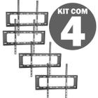 Kit com 2 Suportes TV Universal Fixo LED LCD Plasma 40 a 80 Podegadas Parede Painel