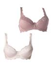 Kit com 2 Sutiãs com Aro e Bojo Iridien Demillus 65204 Taça B Cores Coloridas