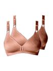 Kit com 2 Sutiãs sem Aro e sem Bojo Demillus 61196/61096 Taça B