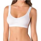 Kit Com 2 Sutiãs Top Lupo Original Loba Sem Costura Antimicrobial Modelo Com Alça Larga