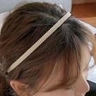 Kit com 2 Tiara arquinho de cabelo básica com detalhes em pérolas