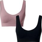 Kit Com 2 Tops Sutiãs Regata Microfibra Sem Bojo She Lingerie 