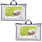 Kit com 2 Travesseiros Basic Bambu - Capa com Zíper