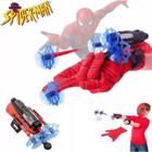 Kit com 2 Unid. Luva Homem Aranha Lança Teia Brinquedo Meninos