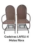 Kit com 2 unidades de cadeiras lafeli 4 molas fibra - LAFELI CADEIRAS