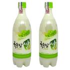 Kit com 2 Vinhos de Arroz Coreano Makgeolli Uva 750ml