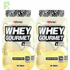 KIT COM 2 Whey Protein Gourmet BAUNILHA ICE CREAM FN Forbis 907G POTE o melhor Whey Protein Gourmet ganho massa muscular eficaz e saboroso