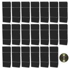 Kit com 20 Arandelas na cor Preta Retangular 2 Frisos 2 Focos Soquete E27 - Bivolt Externa Mf116