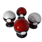 Kit com 20 bolas cofres pokebola (branco, vermelho, e preto)