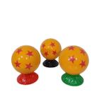 Kit com 20 bolas porta moedas bola dragonball (amarelo com estrelas vermelhas)