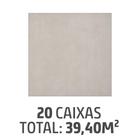 Kit com 20 Caixas de Porcelanato Esmaltado Urban Soft 62,5x62,5cm Caixa 1,97m² Branco Elizabeth