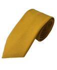 Kit com 20 gravata dourado tecido oxford slim