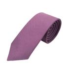 Kit com 20 gravata lavanda tecido oxford slim