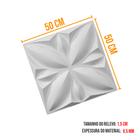 Kit com 20 Placas 3D Revestimento de Parede 50x50cm