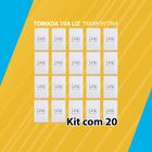 Kit com 20  tomada 10a liz tramontina