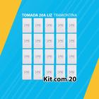 Kit com 20 tomada 20a liz tramontina