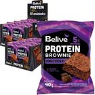 Kit Com 20Und Protein Brownie Double Chocolate Belive 40G