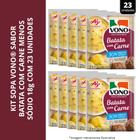 KIT COM 23 UNIDADES SOPA VONO SABOR BATATA COM CARNE MENOS SÓDIO 18g