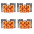 Kit com 24 Bolas para Tênis de Mesa Ping Pong 3 Estrelas Profissional Amador Vollo