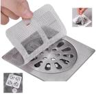 Kit com 24 Telas Protetor de Ralos Adesivos Descartáveis protege sujeiras, fios de cabelos e insetos
