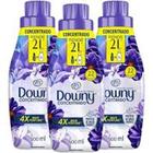 Kit com 3 Amaciantes Downy Lirios de Campo 500 ml