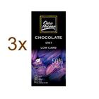 Kit com 3 Barras de Chocolate 50% Cacau Diet com eritritol - Ouro Moreno