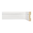 Kit com 3 Barras Rodapé Mdf 703 Moldufama 15mmx7cm Metro Linear 7,2m Branco