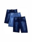 Kit Com 3 Bermudas Tradicionais Masculinas - Modelos Variados