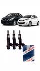 kit com 3 Bicos Injetores Originais Bosch - Nissan March e Versa 1.0 12v 3cil de 2015 a 2023.