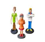 Kit com 3 Bonecos Estatueta Velma, Salsicha e Fred Jones em Resina - Mahalo