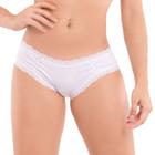 KIT com 3 calcinhas modelo tanga rendada em algodão Diva Donna