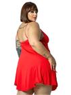 Kit com 3 Camisolas Plus Size Baby Doll com Fenda Ana Júlia