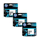Kit com 3 cartuchos HP 664 preto 2ml - F6V29AB