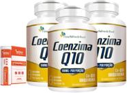 Kit Com 3 - Coenzima Q10 100% Pura 60cáps 100mg + Vitamim C+ - Flora Nativa do Brasil