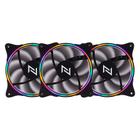 Kit com 3 cooler neologic gamer nl-neocolor2 rainbow 12 cm