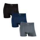 Kit com 3 Cueca Boxer RP Básica Lisa Masculina